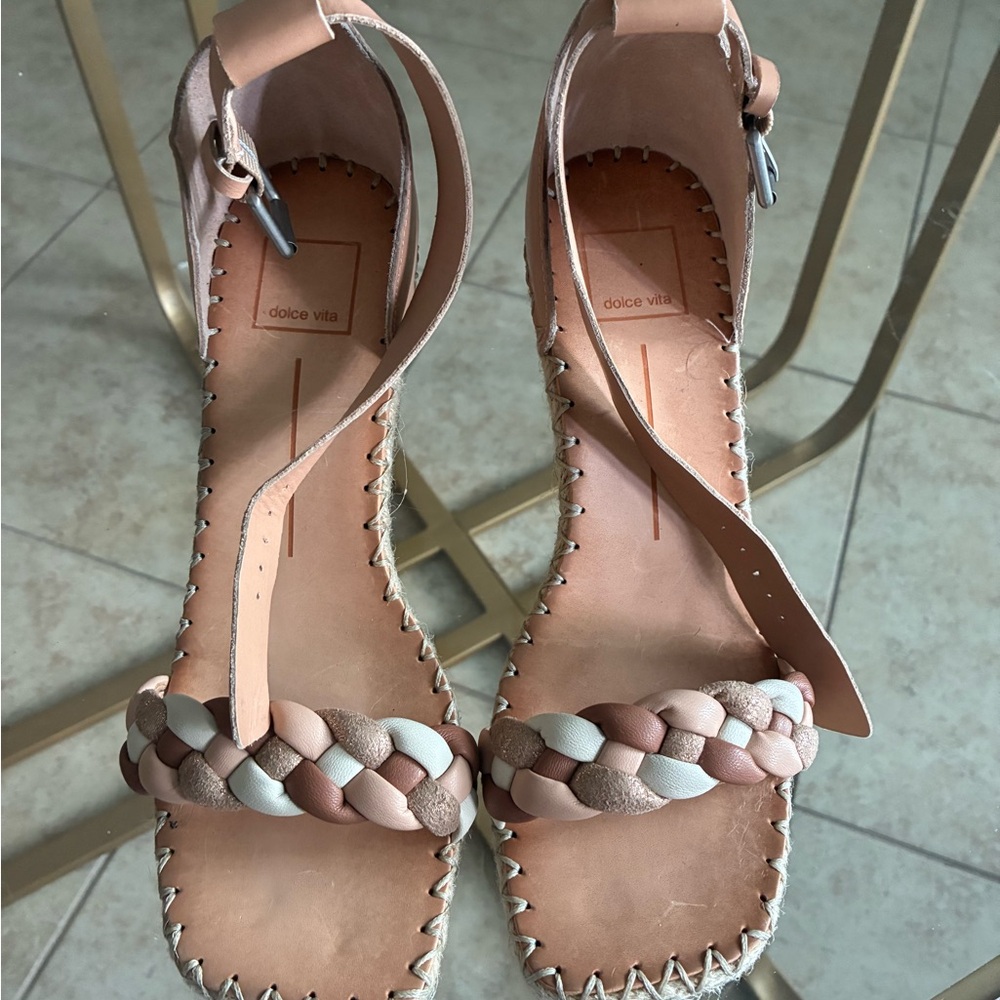 Dolce Vita Women's Espadrilles (Nilton) - Pink and Tan